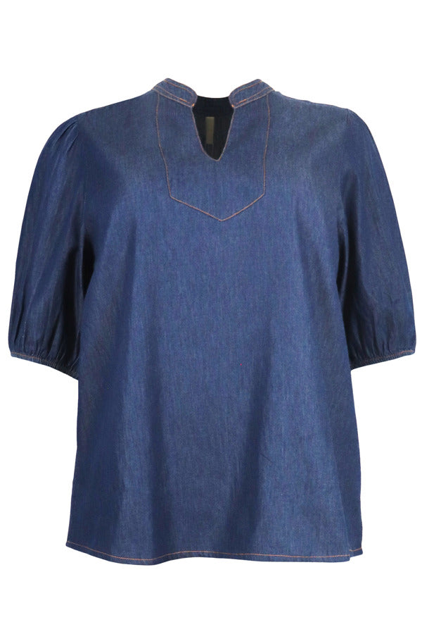 Cassiopeia Dalina blouse blue denim