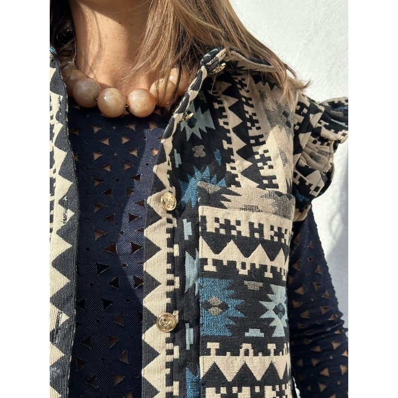 Gaspar Toronto Waistcoat Blue