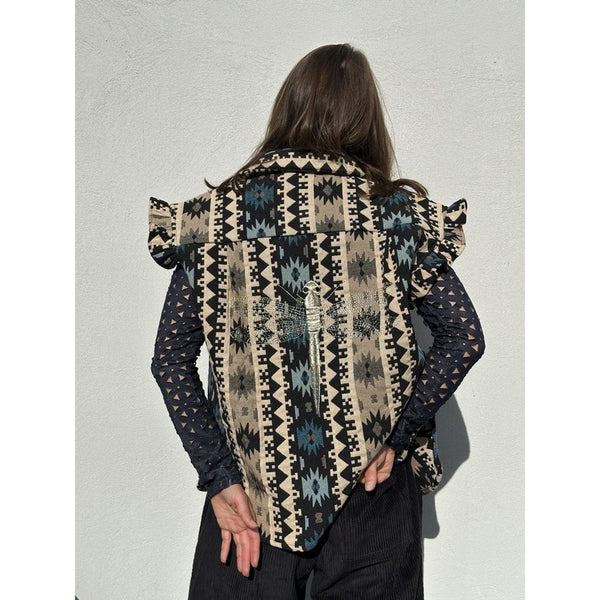 Gaspar Toronto Waistcoat Blue