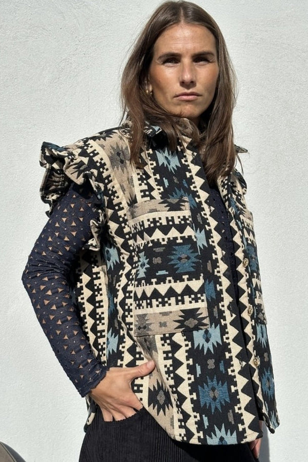 Gaspar Toronto Waistcoat Blue