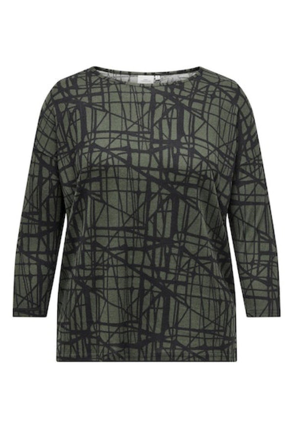 Ónly Carmakoma Alba blouse forrest night green