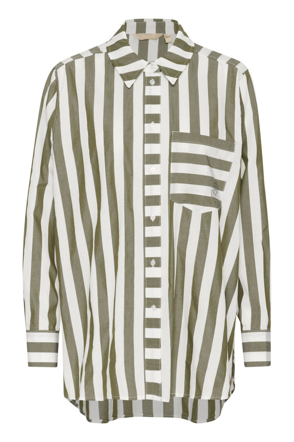 Culture Embo Alexina shirt burned olive