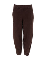 Black Colour Memphis Barrel cord pants coffee