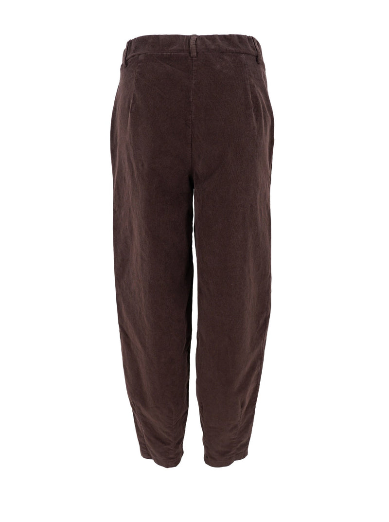 Black Colour Memphis Barrel cord pants coffee