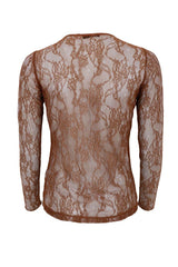 Black Colour Lara blouse coffee