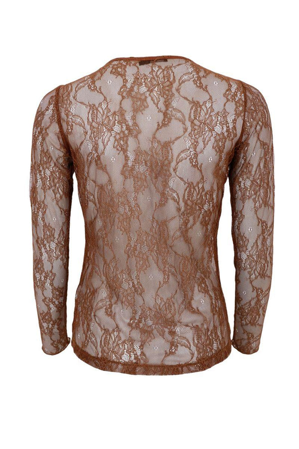 Black Colour Lara blouse coffee