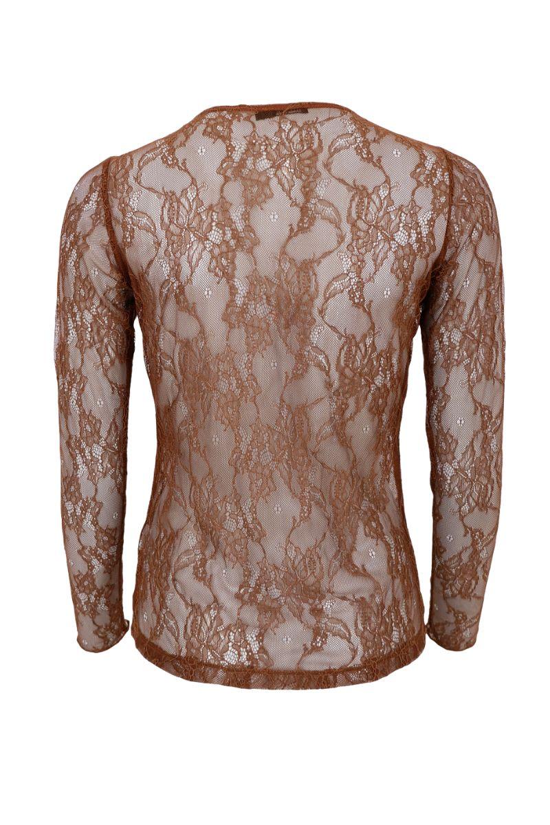 Black Colour Lara blouse coffee