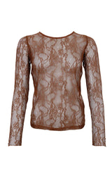 Black Colour Lara blouse coffee