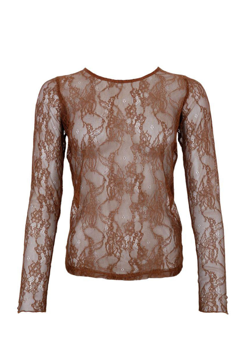 Black Colour Lara blouse coffee