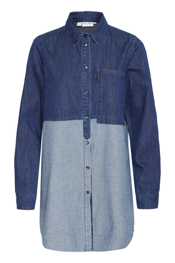 Pulz Sylvie denim shirt