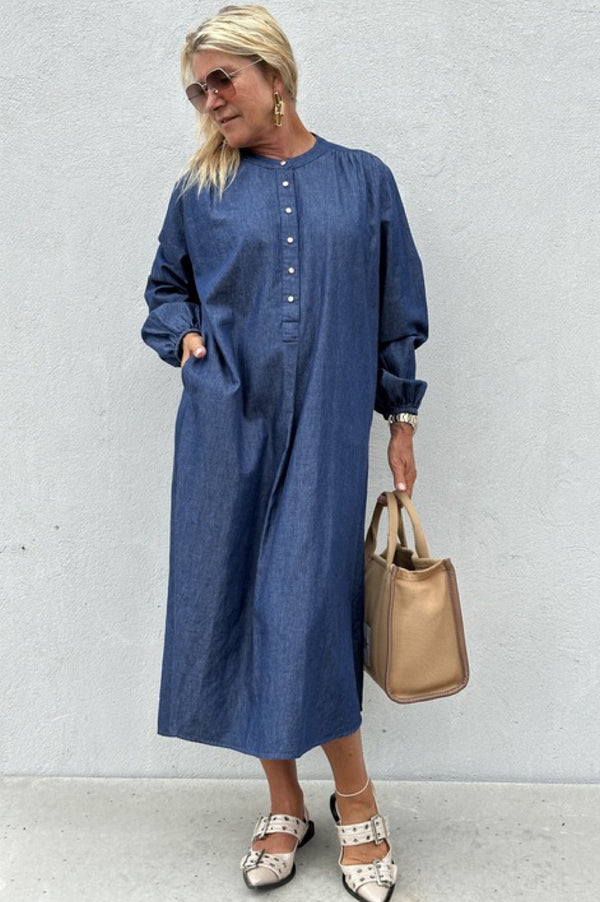 Gaspar Luna denim dress blue