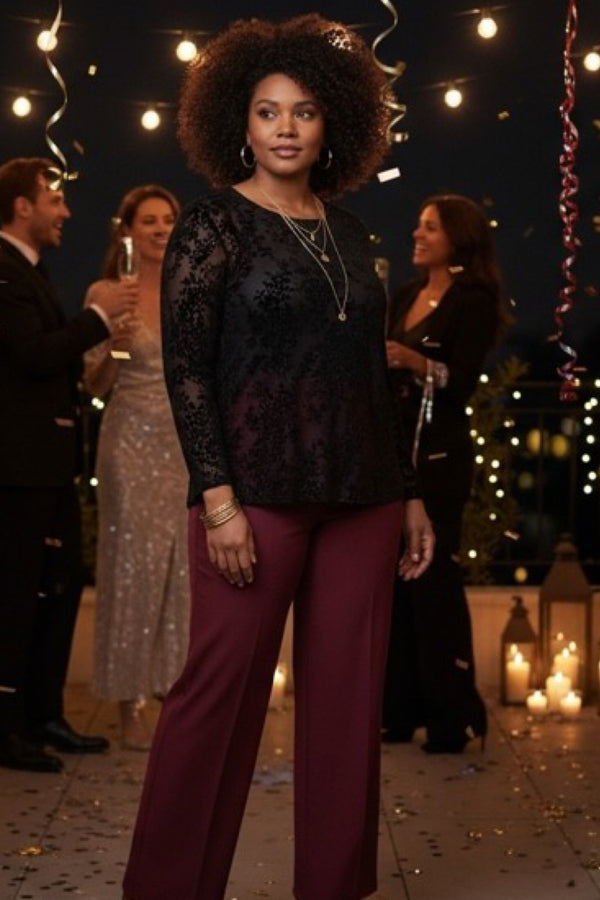 Cassiopeia Domette Blouse Black