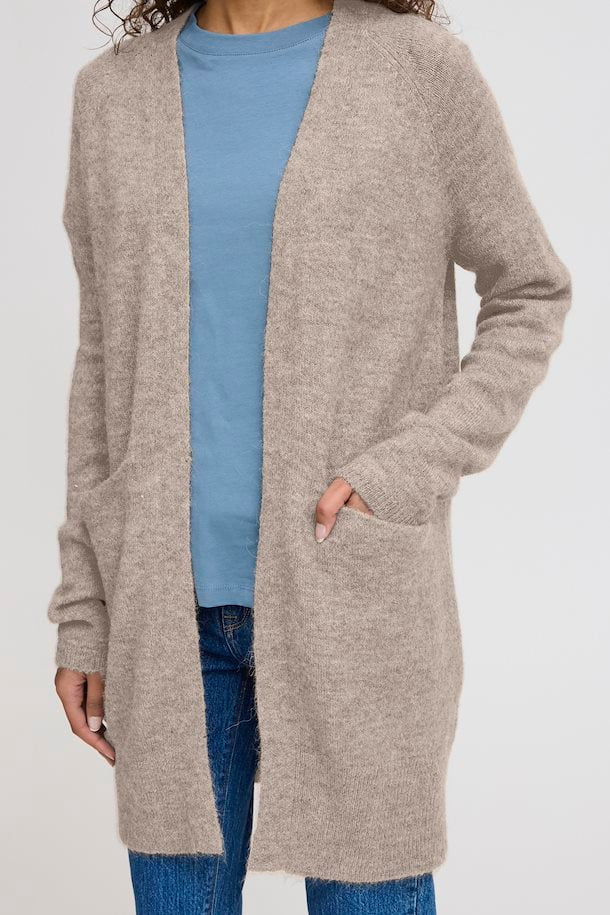 Ichi Kamara cardigan sand/brown melange