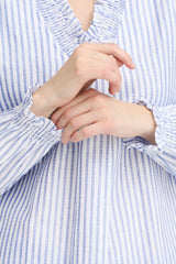 Pulz Audrey blouse cloud dancer stripe