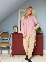 Black Colour Starry strass shirt rose