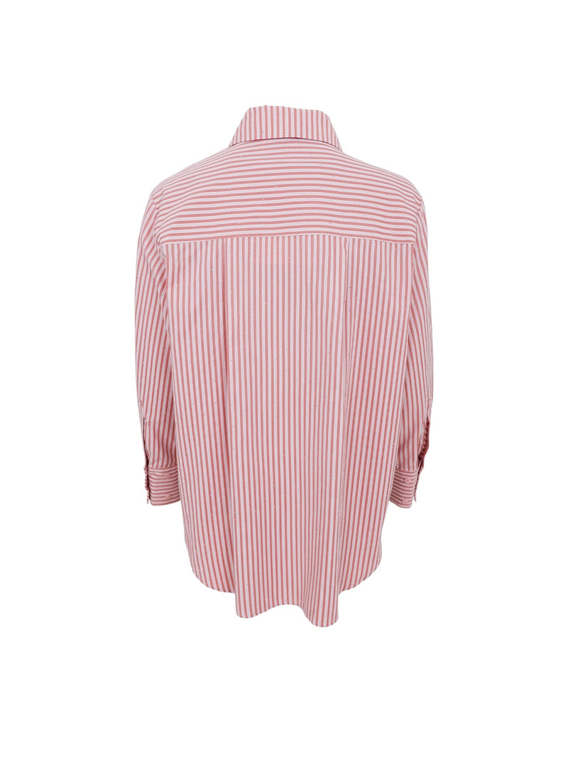 Black Colour Starry strass shirt rose