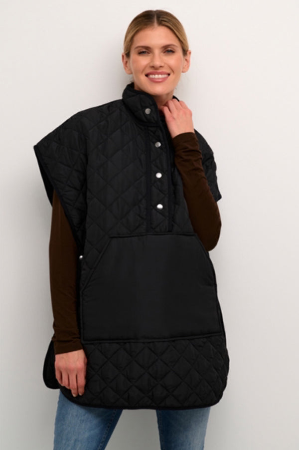 Culture Bash Donia Waistcoat Black
