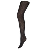 Decoy Zig Zag strømpebukser black 60 den