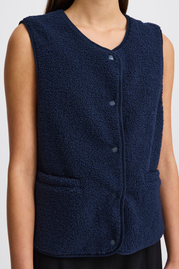 Ichi  Tino Teddy waistcoat blue