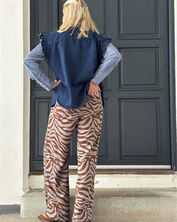 Gaspar Malmø denim waistcoat blue