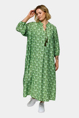 Gozzip Una dress green print