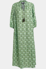 Gozzip Una dress green print