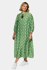 Gozzip Una dress green print