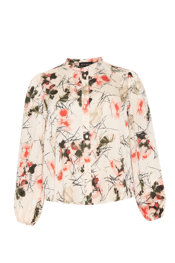 NO.1 BY OX blouse w puff long sleeves