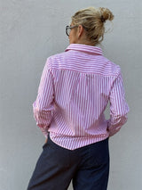 Gaspar Madison Shirt pink stripe