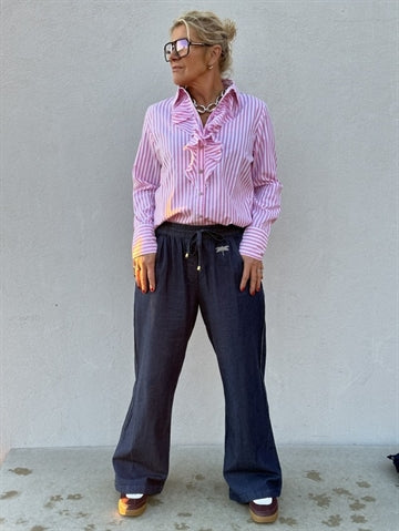 Gaspar Madison Shirt pink stripe