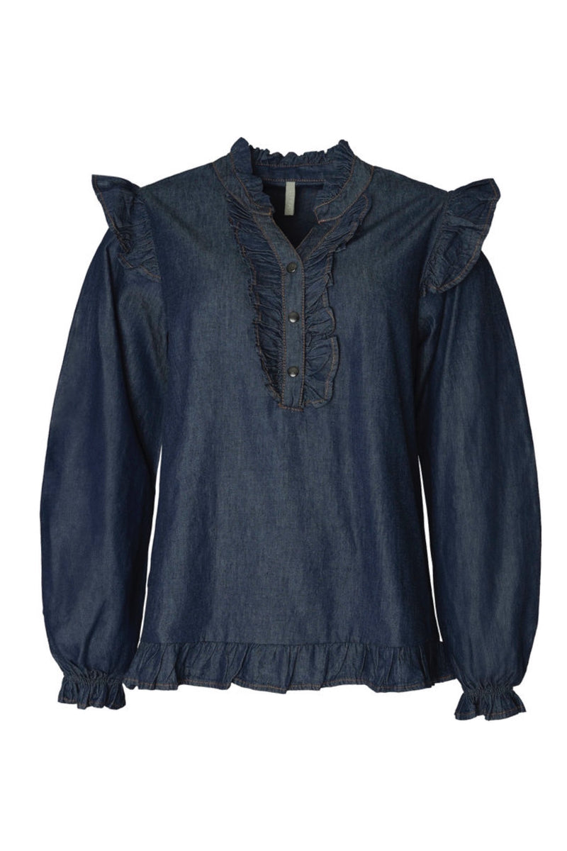 Ofelia Mina denim shirt blue