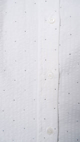 Black Colour Starry simili shirt white