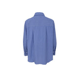 Black Colour Starry simili shirt blue stripe