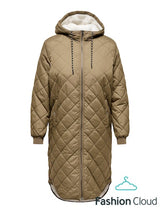 Only Carmakoma Sandy quilt coat brown