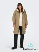 Only Carmakoma Sandy quilt coat brown