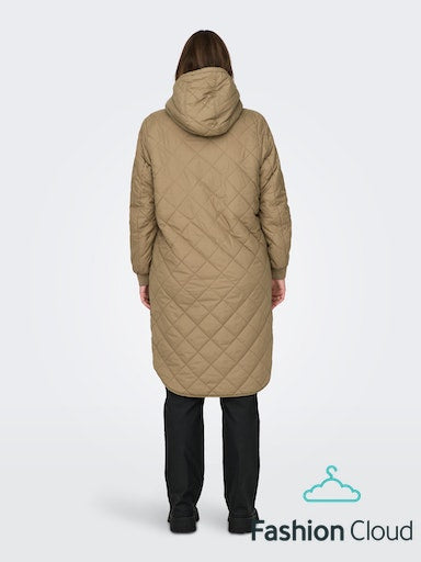 Only Carmakoma Sandy quilt coat brown
