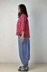 Gaspar Vigo stripe shirt pink