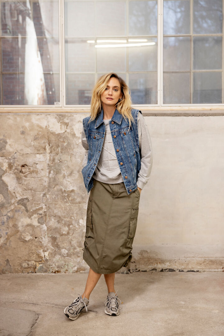 Pulz Lina skirt oliven