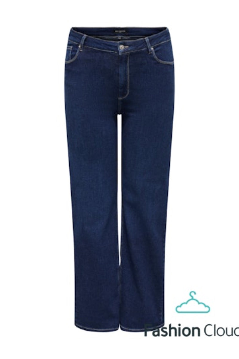 Only Carmakoma Willy jeans wide legs dark blue denim