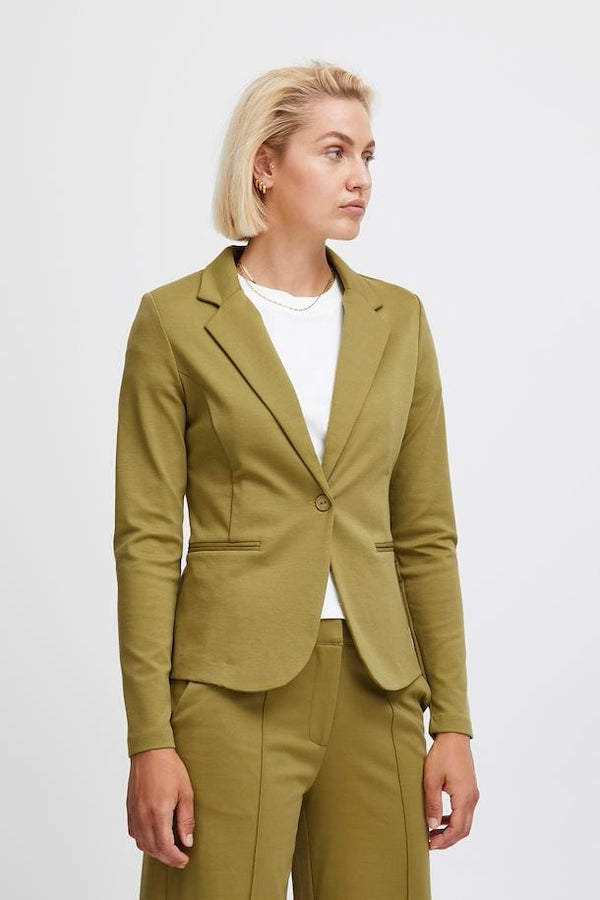 Ichi Kate blazer green moss