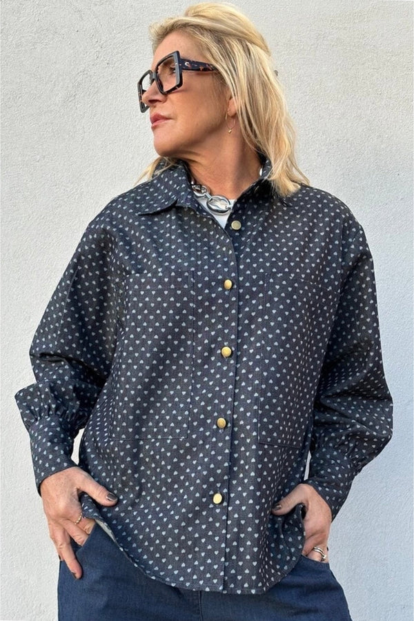 Gaspar Malmø denim shirt heart