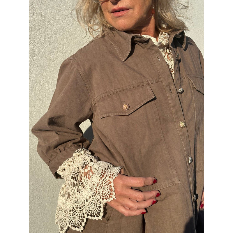 Gaspar Memphis dress taupe