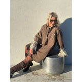 Gaspar Memphis dress taupe