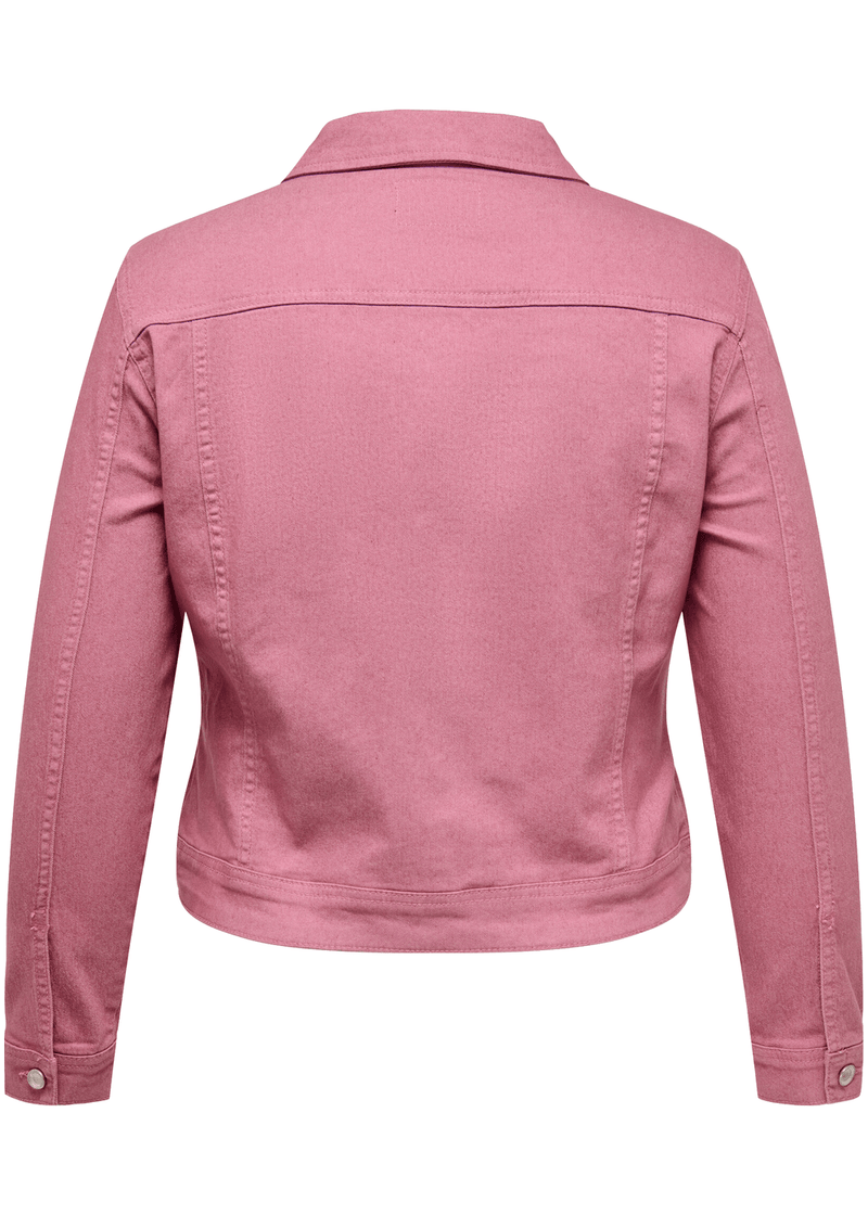 Only Carmakoma Wespa jeans jakke heather rose