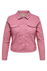 Only Carmakoma Wespa jeans jakke heather rose