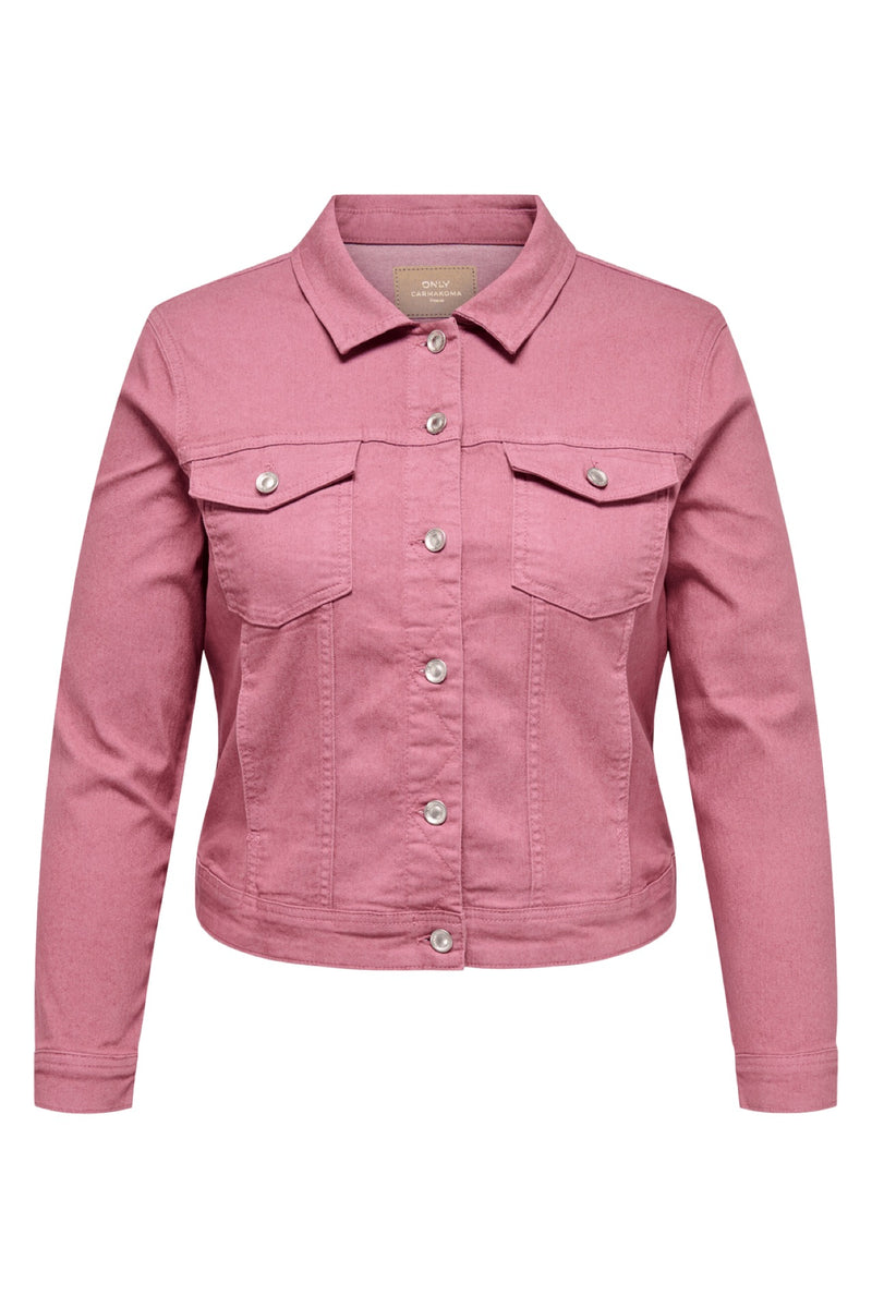 Only Carmakoma Wespa jeans jakke heather rose
