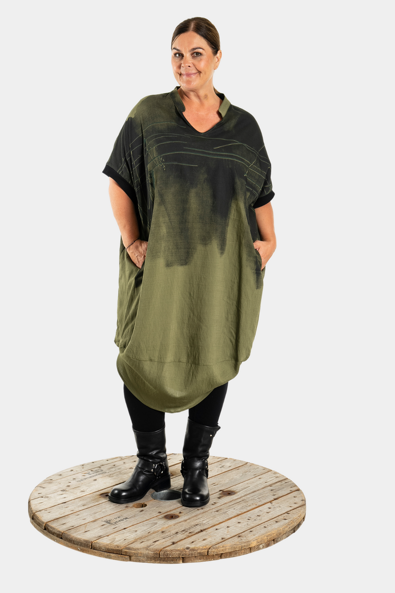 GOZZIP Kara dress olive