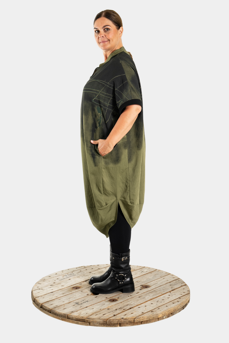 GOZZIP Kara dress olive