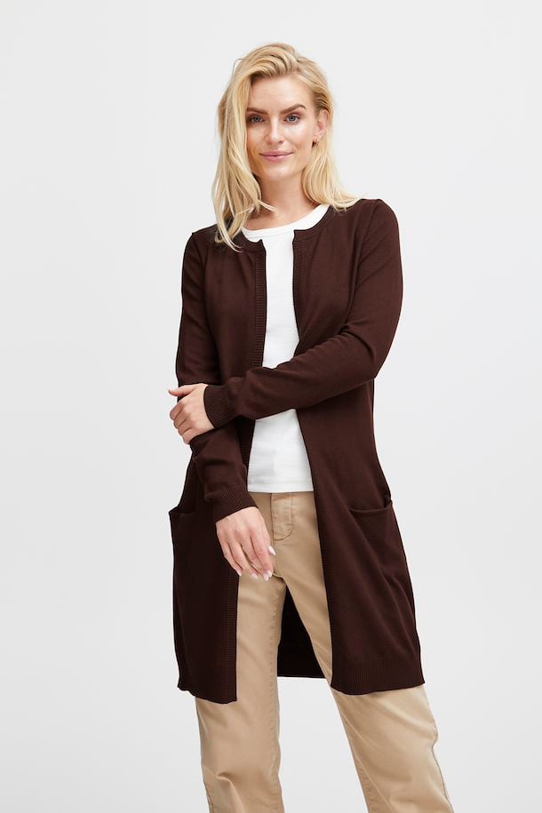 Pulz Sara long cardigan java