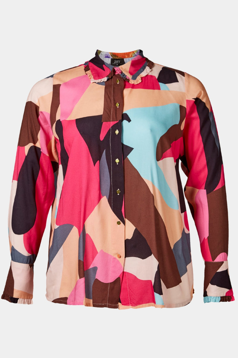 Zoey Belen blouse pink mix